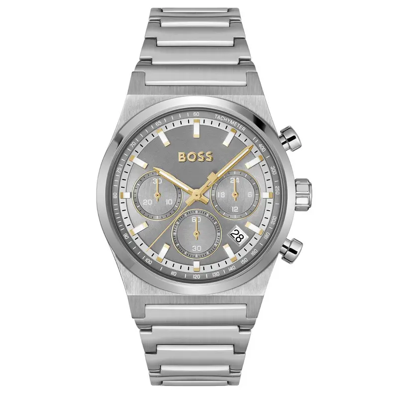 Hugo Boss Heren Horloge HB1514221 41 mm Zilverkleurig