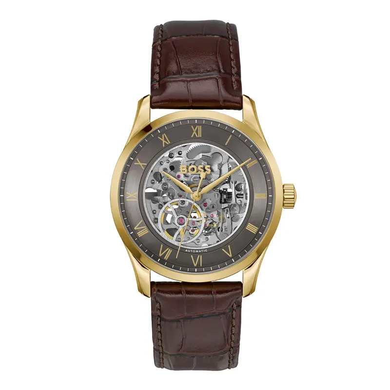 Hugo Boss Heren Horloge HB1514235 41 mm Goudkleurig