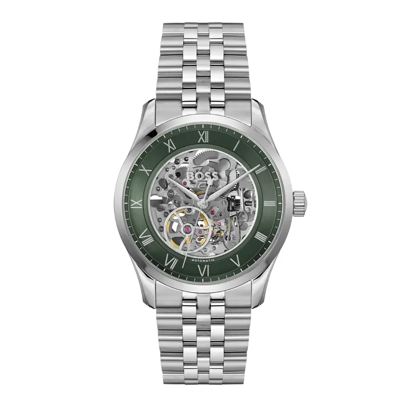 Hugo Boss Heren Horloge HB1514236 41 mm Zilverkleurig