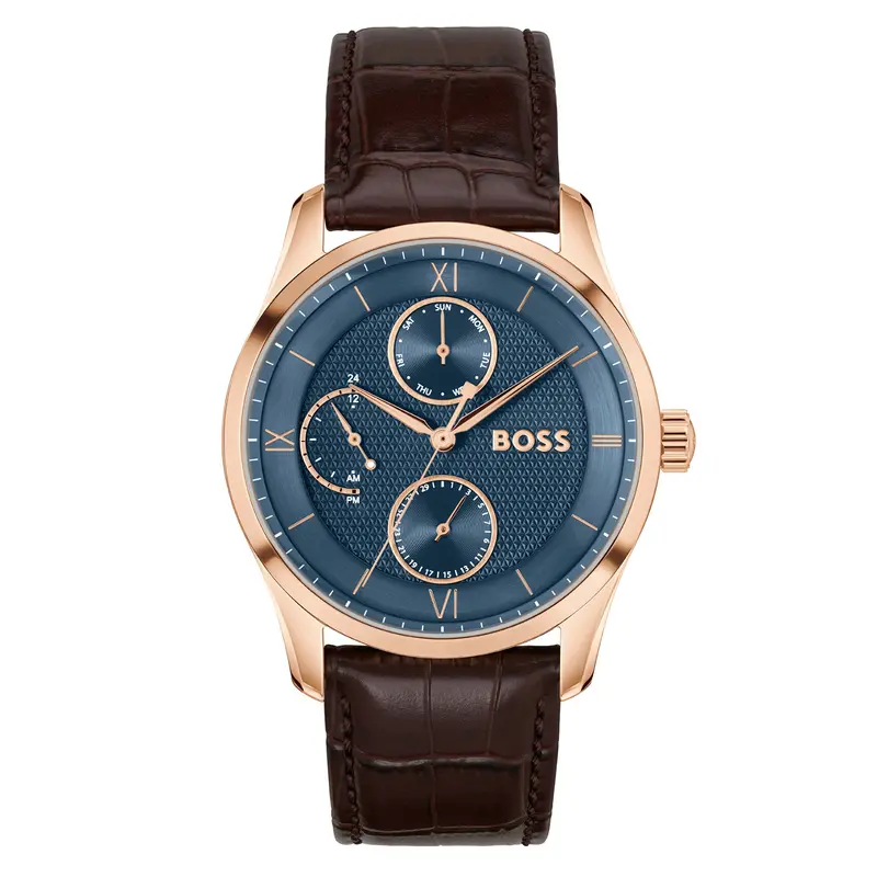 Hugo Boss Heren Horloge HB1514273 41 mm Goudkleurig