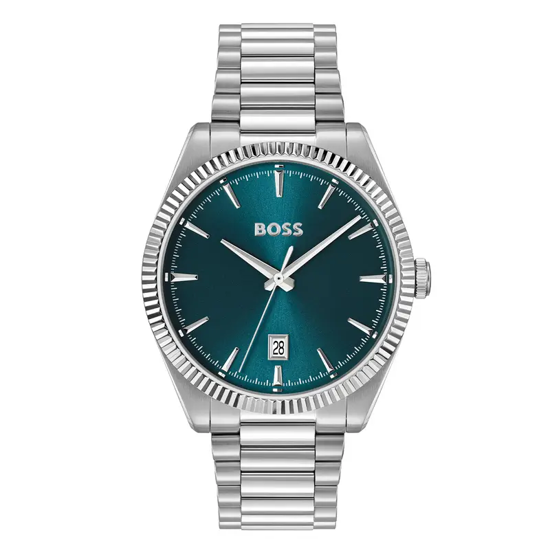 Hugo Boss Heren Horloge HB1514309 40 mm Zilverkleurig
