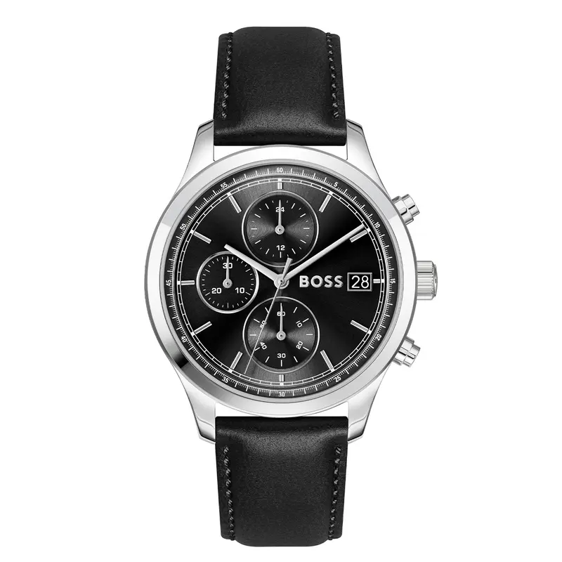 Hugo Boss Heren Horloge HB1514326 41 mm Zilverkleurig