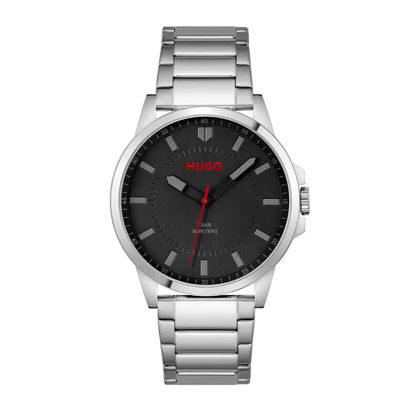 Hugo Boss Heren Horloge HU1530246 43 mm Zilverkleurig