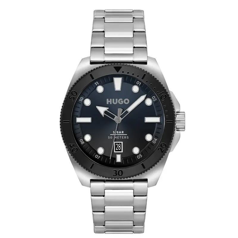 Hugo Boss Heren Horloge HU1530305 44 mm Zilverkleurig