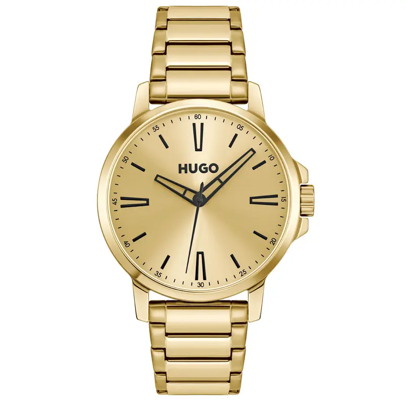 Hugo Boss Heren Horloge HU1530420 41 mm Goudkleurig