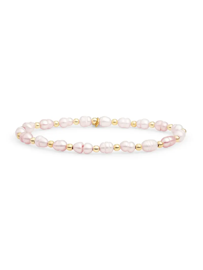 Interstellar Armband Lavender Pearl Goud Kleurig