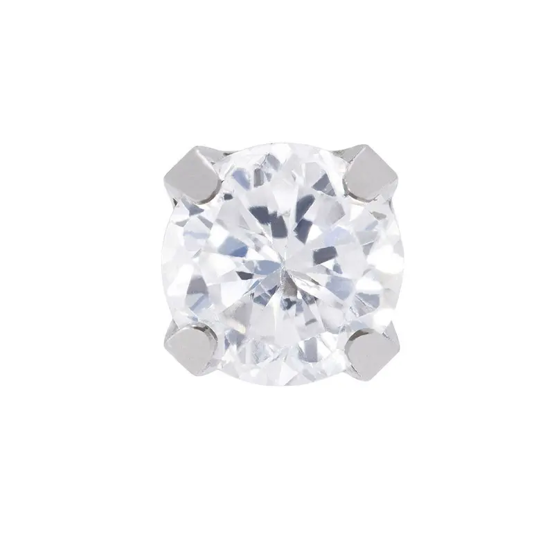 Inverness chirurgisch stalen schietknopjes met zirkonia 3 mm