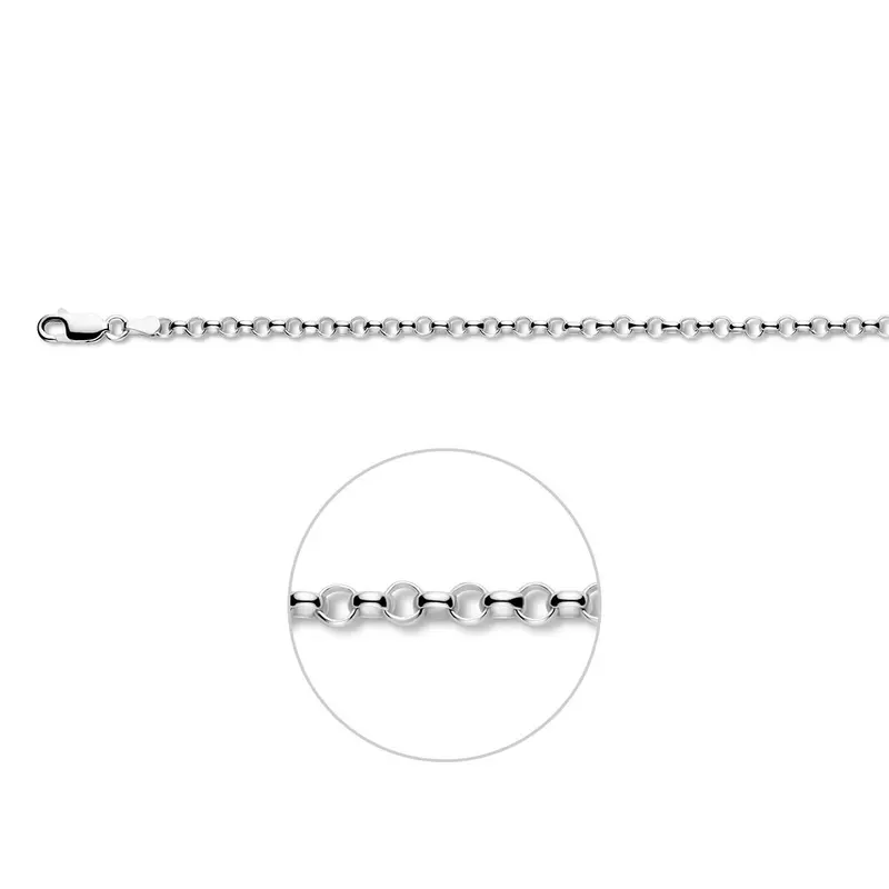 Jasseron 3,6 mm zilver gerhodineerd – 1321691