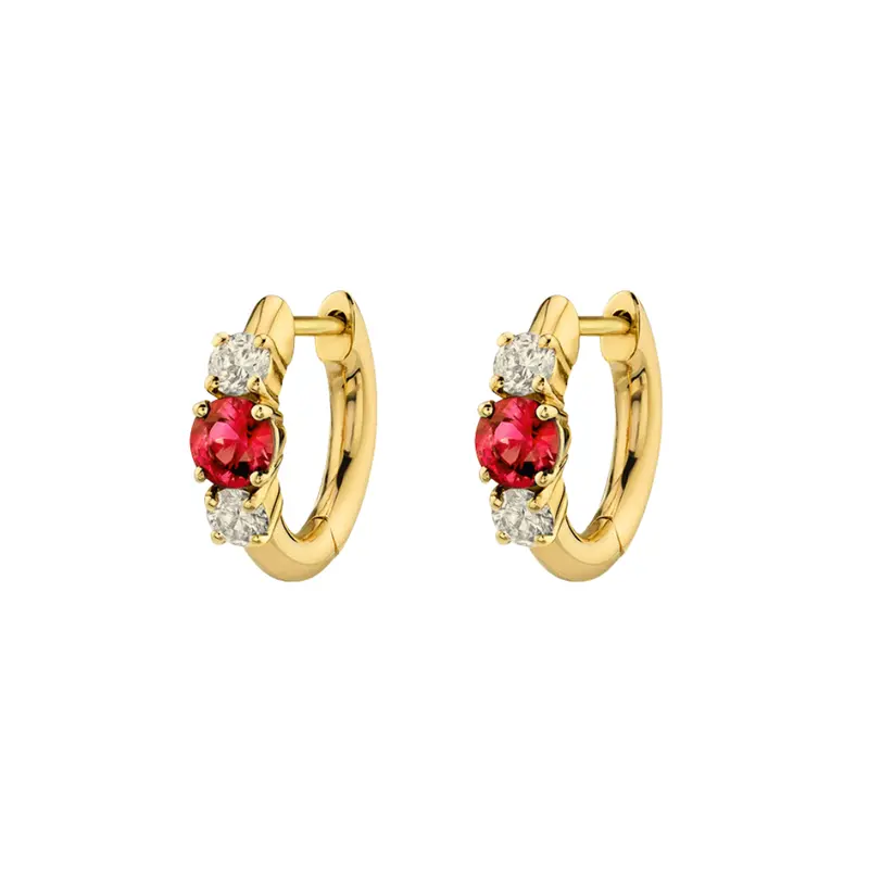 Jazmin hoops fuchsia