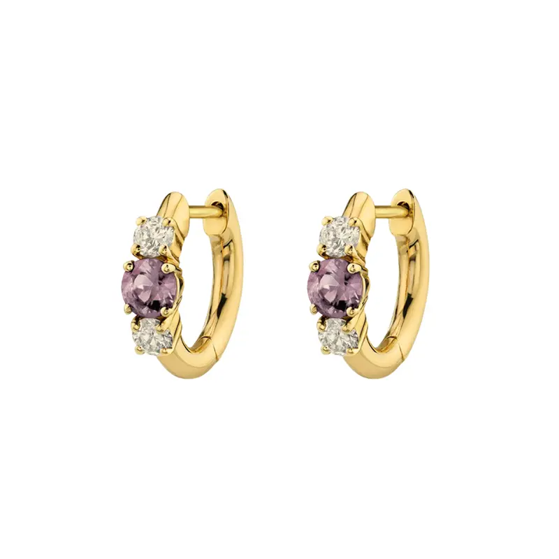 Jazmin hoops paars