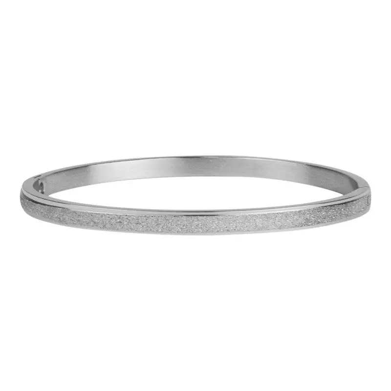 Kalli Kalli Anna Glitterprint Armband 2128 – Zilverkleurig 4 mm