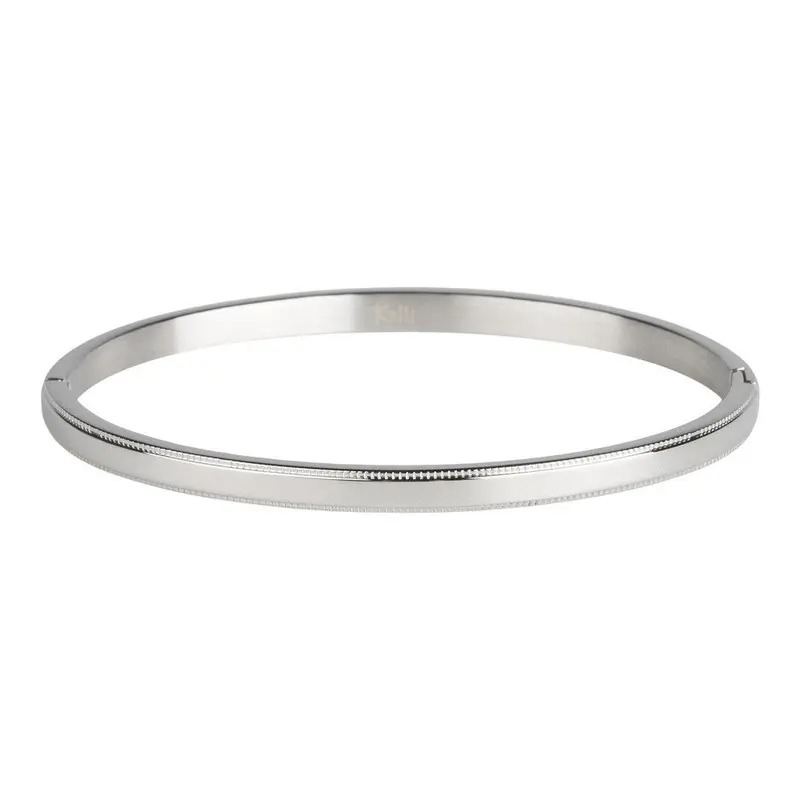Kalli Kalli Julie Bewerkte Armband 2159 – Zilverkleurig 4 mm