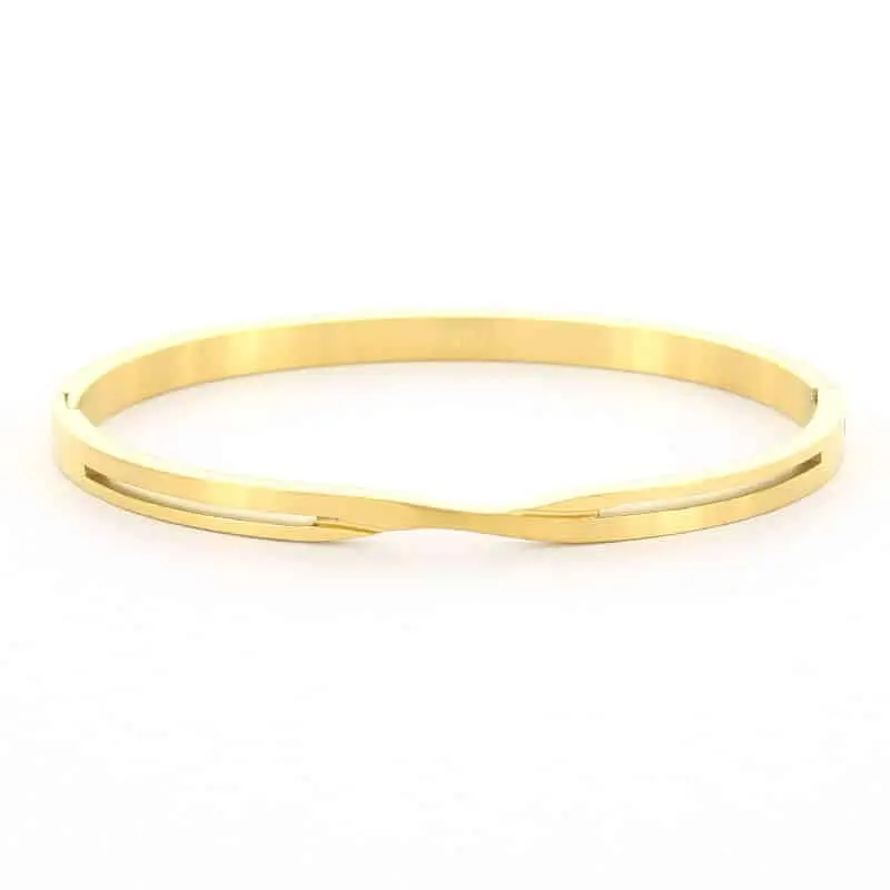 Kalli Kalli Kruislings Armband 2178G – Goudkleurig 58 mm
