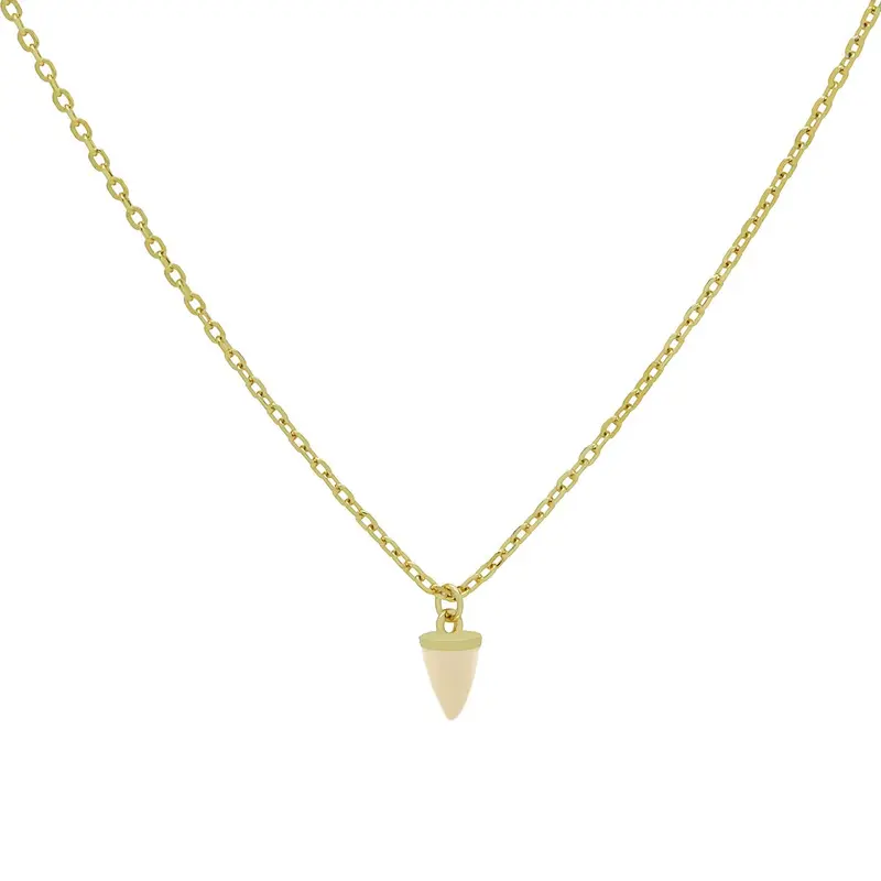 Karma Emaille Cone Nude Ketting Goud
