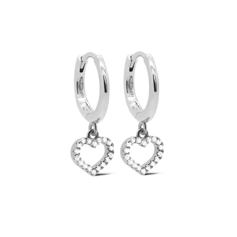 Karma Hinged Hoops CELIE Heart 12MM A145S