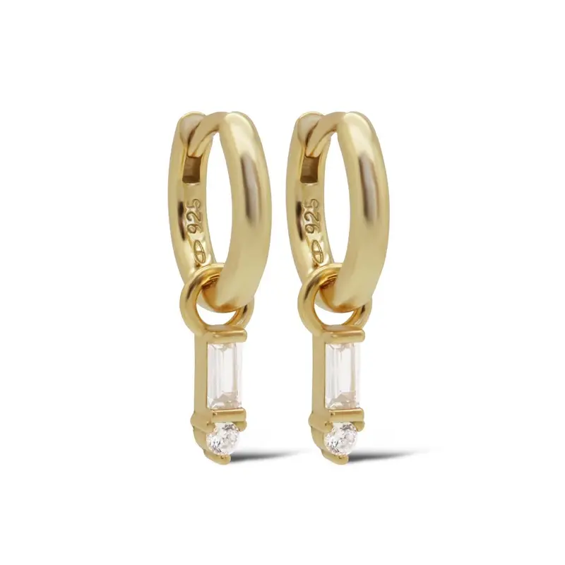 Karma Hinged Hoops Clear Sieraad Goud