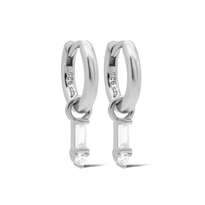 Karma Hinged Hoops Clear Sieraad
