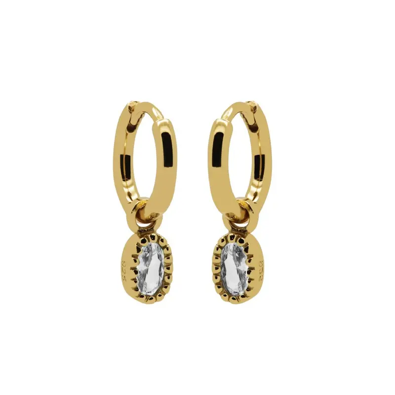Karma Hinged Hoops Lauren Goldplated A74GP