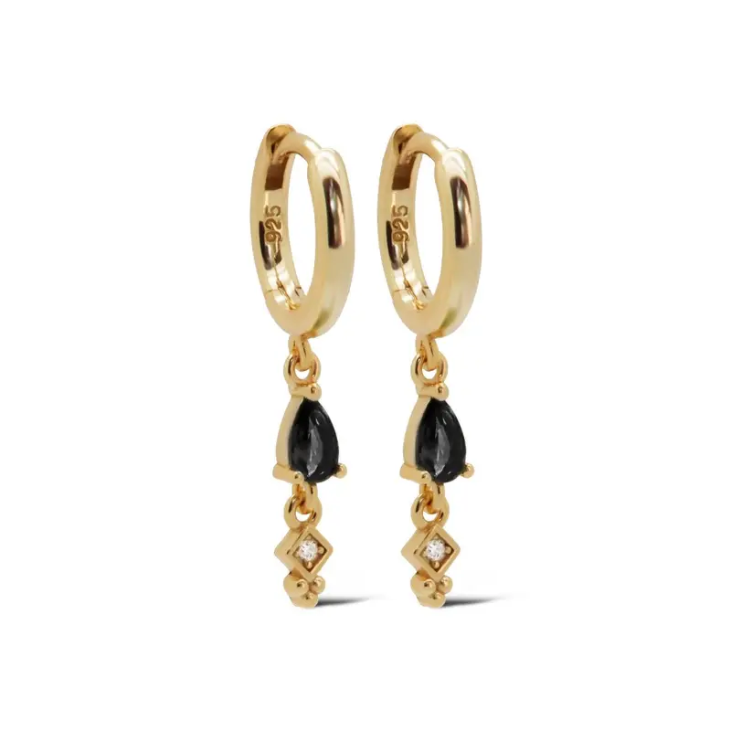 Karma Hinged Hoops MINA Drop Goldplated A139GP_B