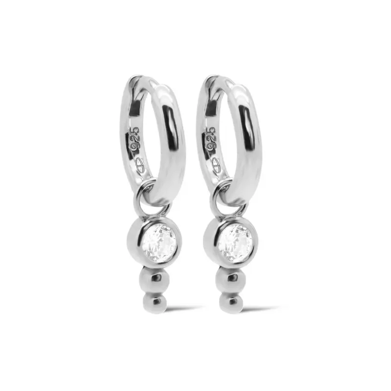 Karma Hinged Hoops NINA Dot A158S