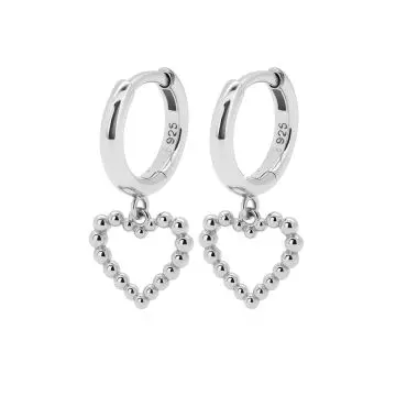Karma Hinged Hoops YASMIN Heart A182S