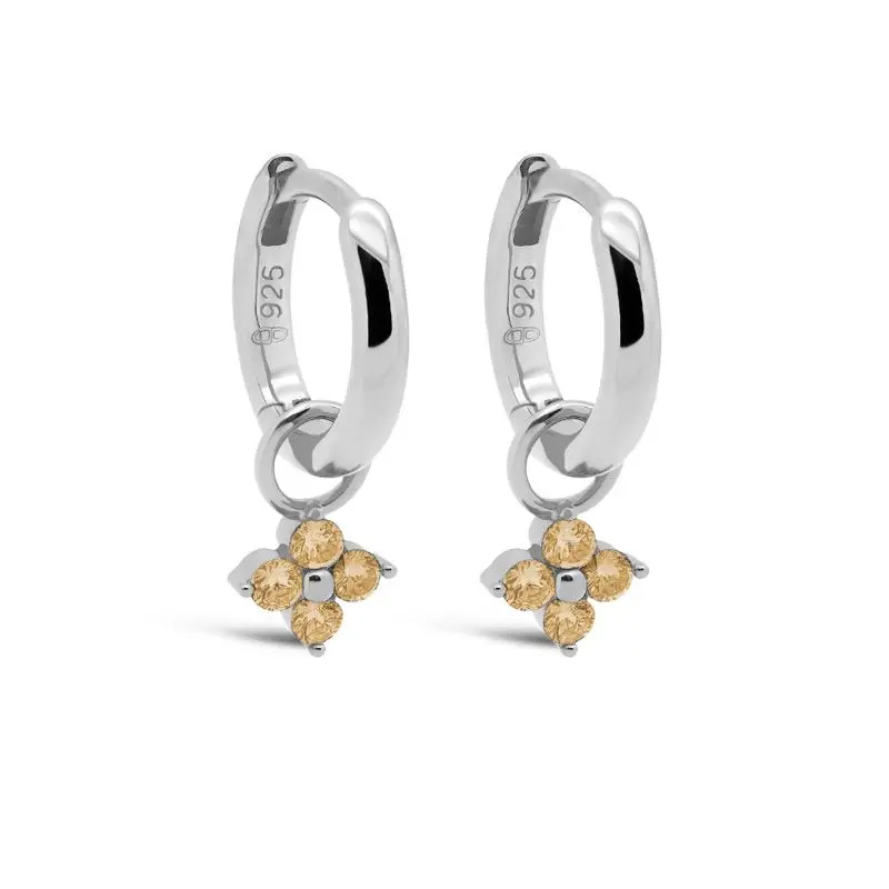 Karma Hinged Hoops Zirconia Sieraad