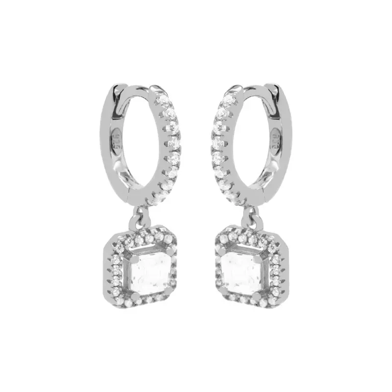 Karma Hinged Hoops Zirconia Vintage H176S