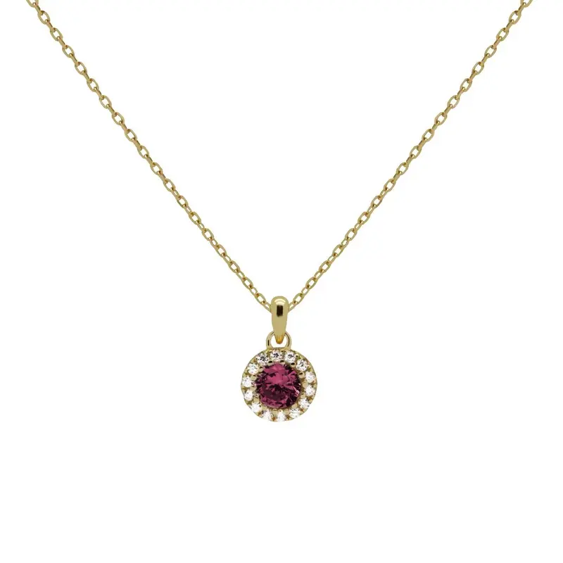 Karma Ruby Red Classy Ketting Goud