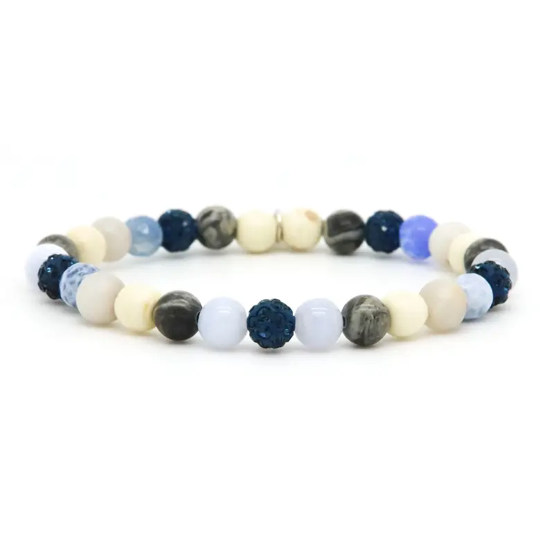 Karma Spiral Amelia Blue Armband 80122EL Blauw