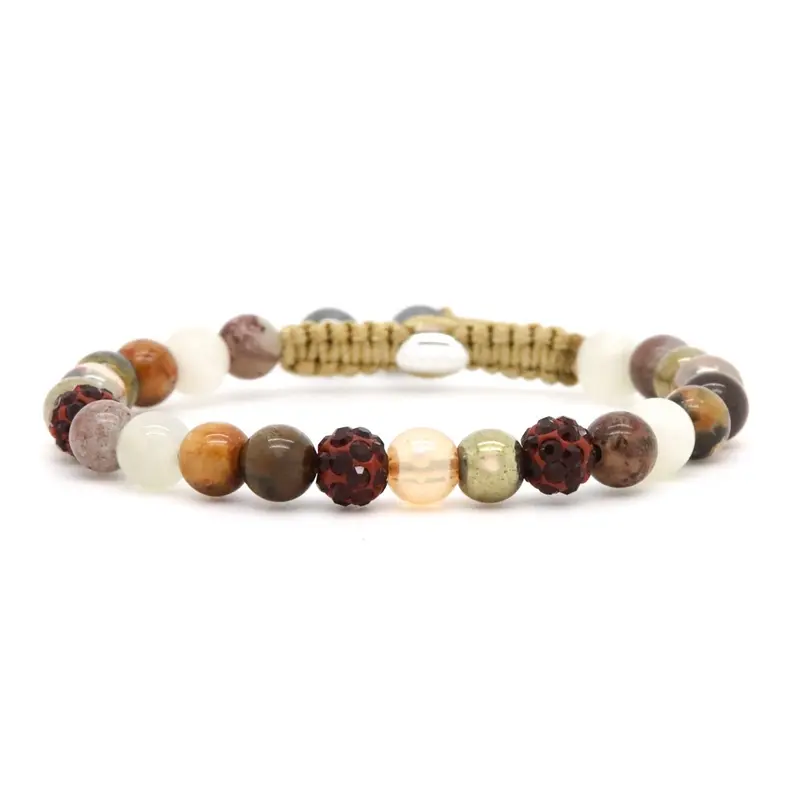 Karma Spiral Chasing Leaves Armband 80028 Rood