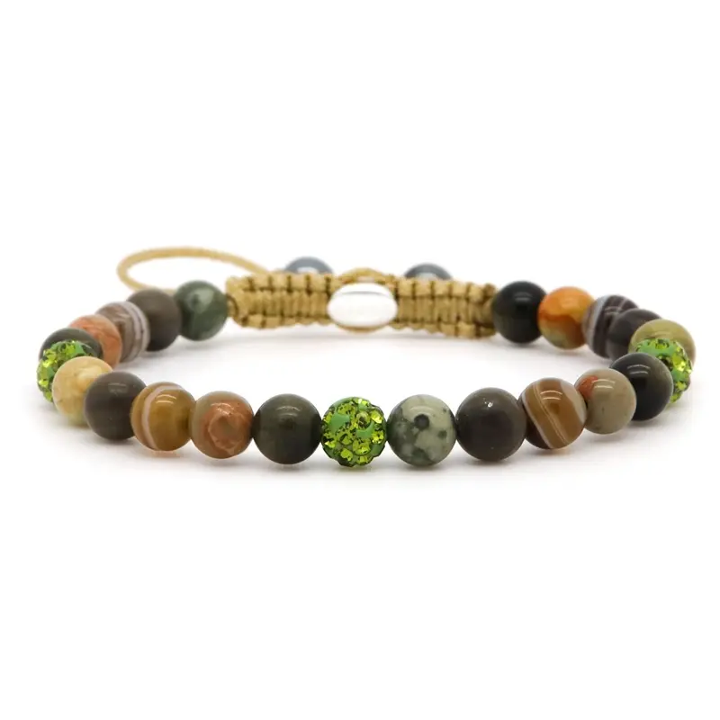 Karma Spiral Coffee Date XS Armband 80031 Groen