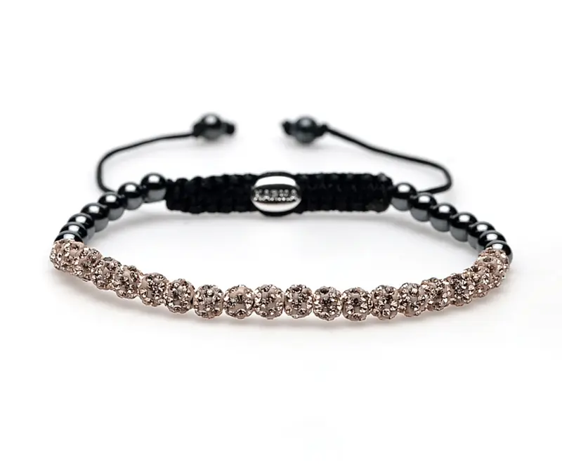 Karma Spiral Crystal Armband 84146 Champagne