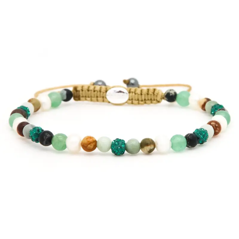 Karma Spiral Evie Green Armband 84633 Groen