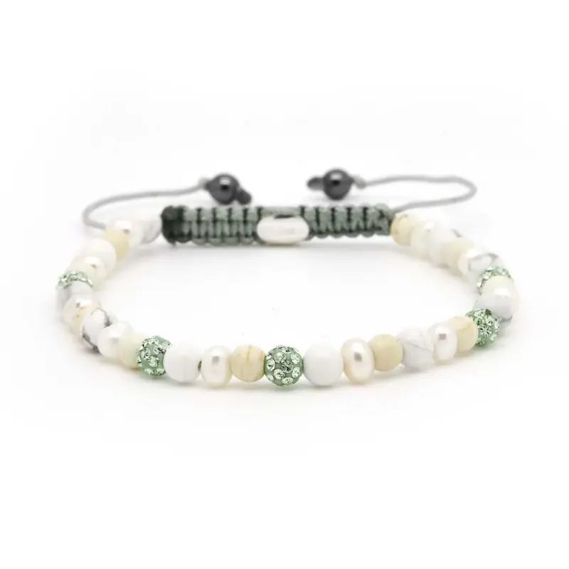 Karma Spiral Floret Green Armband 84478 Groen
