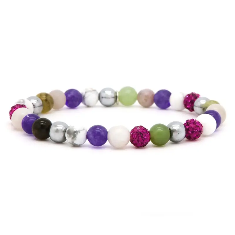 Karma Spiral Fuchsia Armband 80093EL Fuchsia