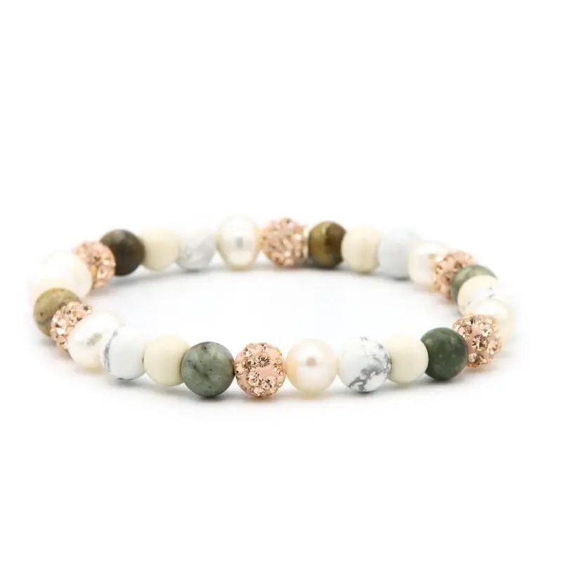 Karma Spiral Sage Crystal Armband 83764EL Kristal