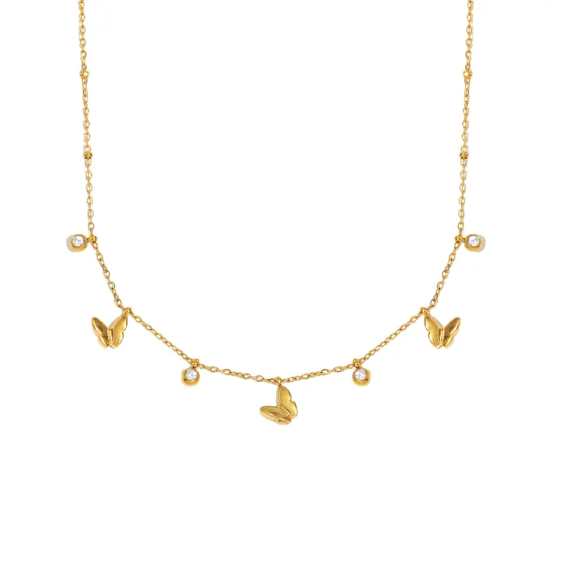 Ketting butterfly charms