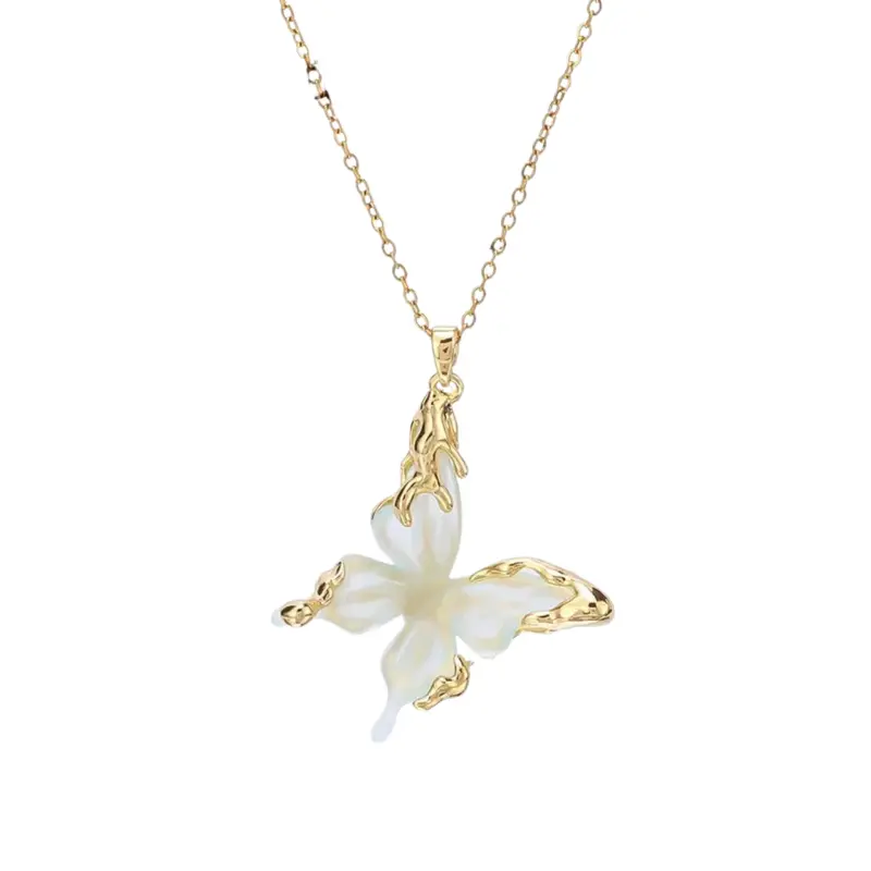 Ketting elegant butterfly pastel groen