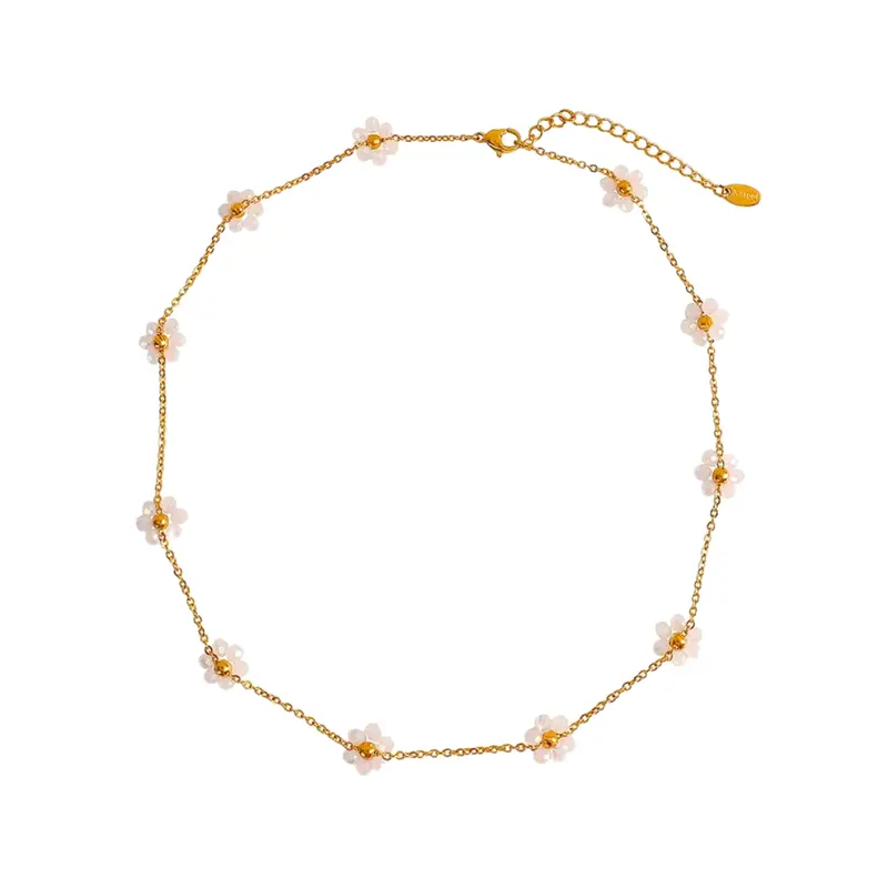 Ketting fleurie roze
