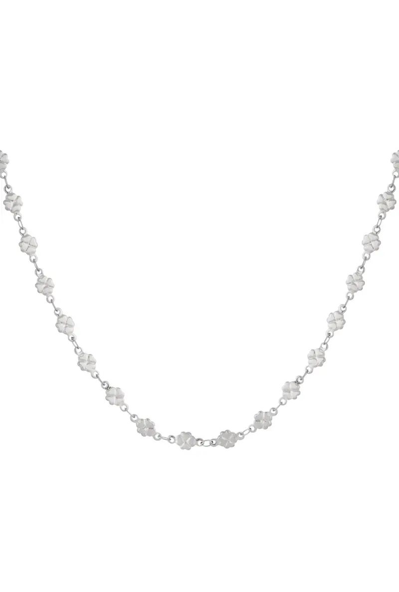 Ketting met Klavertjes zilver