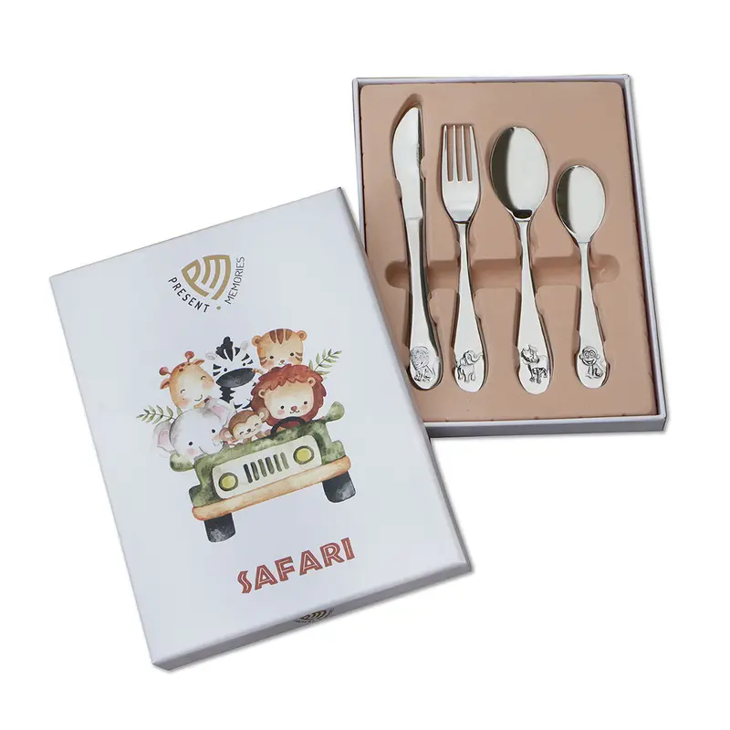 Kinderbestek Safari Edelstaal