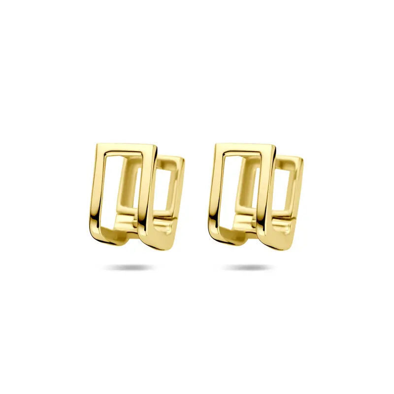 Klapoorringen 11 mm 1 micron zilver verguld – 2104121