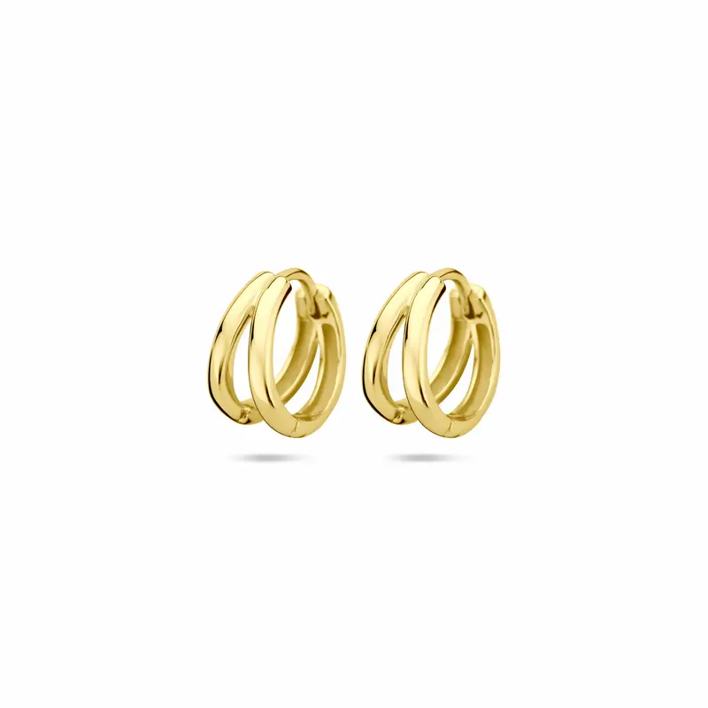 Klapoorringen 12,5 mm 1 micron zilver verguld – 2104009