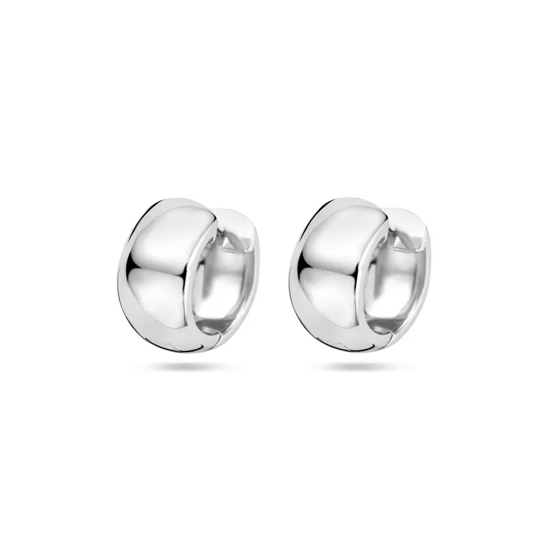 klapoorringen 13,5 mm zilver gerhodineerd