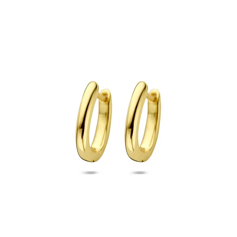 Klapoorringen 14,5 mm 1 micron zilver verguld – 2104142