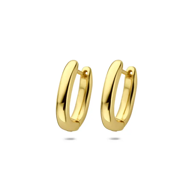 Klapoorringen 18 mm 1 micron zilver verguld – 2104143