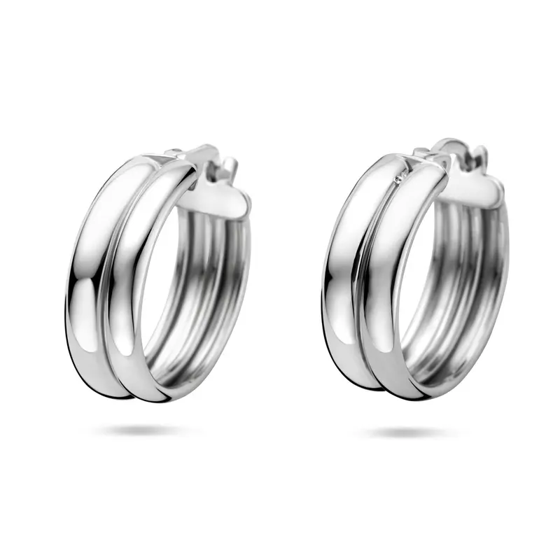 Klapoorringen 18 mm gerhodineerd zilver – 1341594