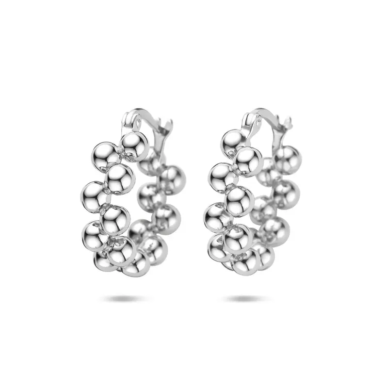 Klapoorringen 19 mm gerhodineerd zilver – 1341188