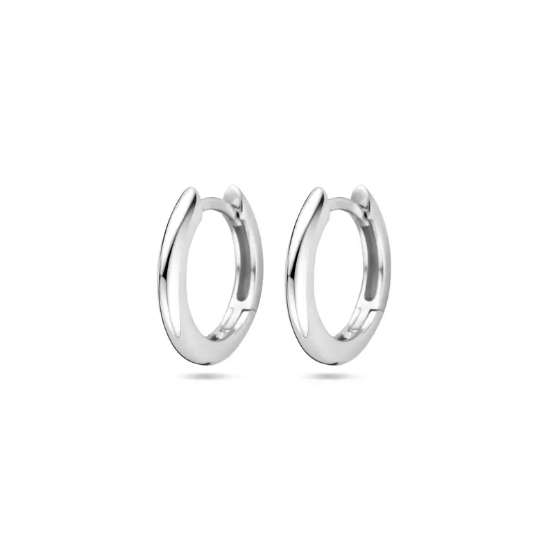 klapoorringen 2,0 mm zilver gerhodineerd