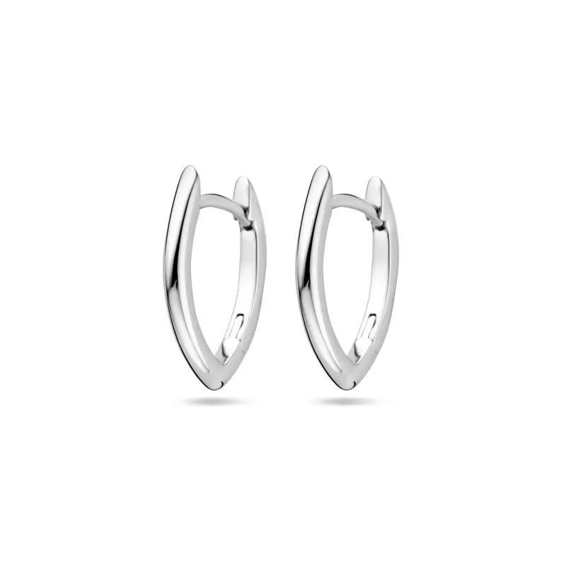 klapoorringen 2,0 mm zilver gerhodineerd